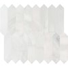 Msi Arabescato Carrara Picket 10.63"X12" Honed Mesh-Mounted Mosaic Marble Floor & Wall Tile, 10PK ZOR-MD-0477